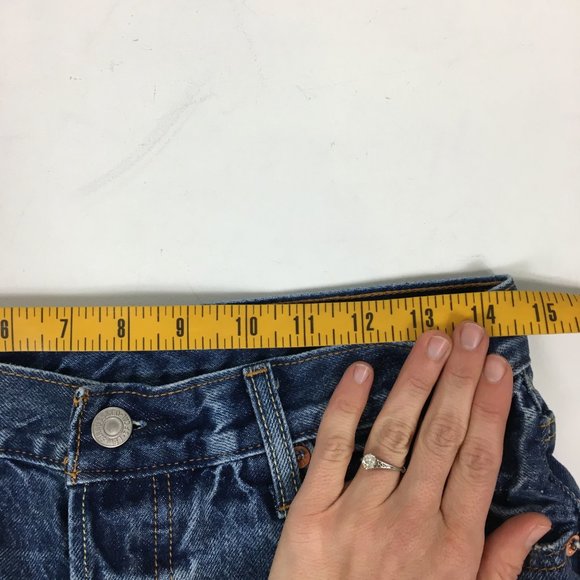 Levis 501 CT Cutoff Selvedge Jean Shorts Meas. 30" - Picture 5 of 10